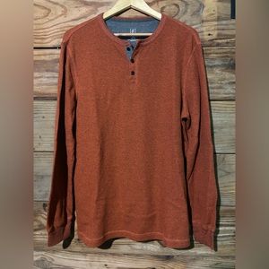 George thermal long sleeve shirt. Size large (42-44) rusty orange color.